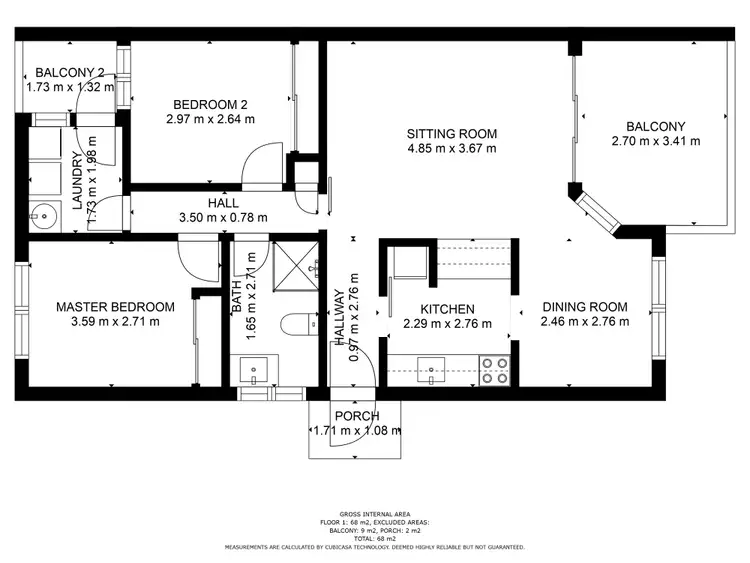 Floorplan of Homely unit listing, 20/429 McDonald Road, Lavington NSW 2641