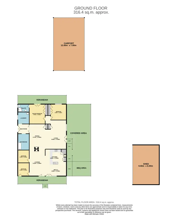 Floorplan of Homely rural property listing, 45 Mears Lane, Keinbah NSW 2320