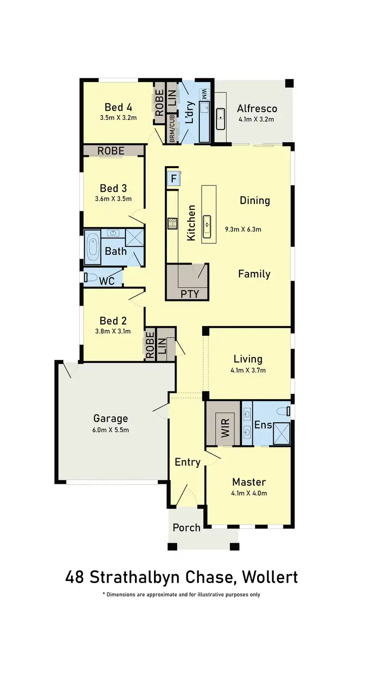 Floorplan of Homely house listing, 48 Strathalbyn Chase, Wollert VIC 3750