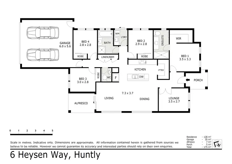 Floorplan of Homely house listing, 6 Heysen Way, Huntly VIC 3551