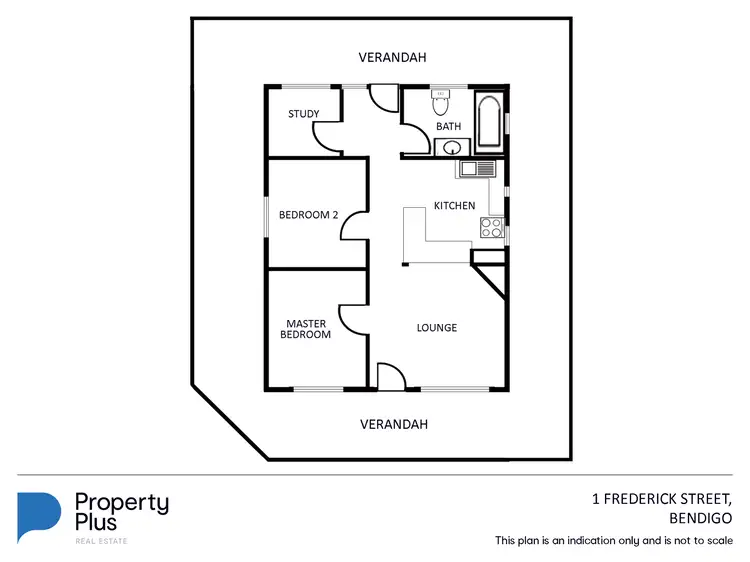 Floorplan of Homely house listing, 1 Frederick Street, Bendigo VIC 3550