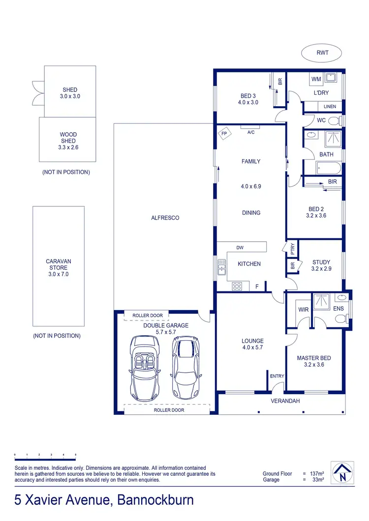 Floorplan of Homely house listing, 5 Xavier Avenue, Bannockburn VIC 3331