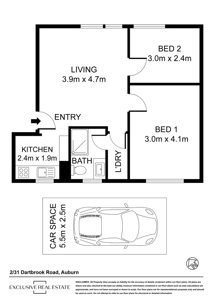 Floorplan of Homely unit listing, 2/31 Dartbrook Road, Auburn NSW 2144