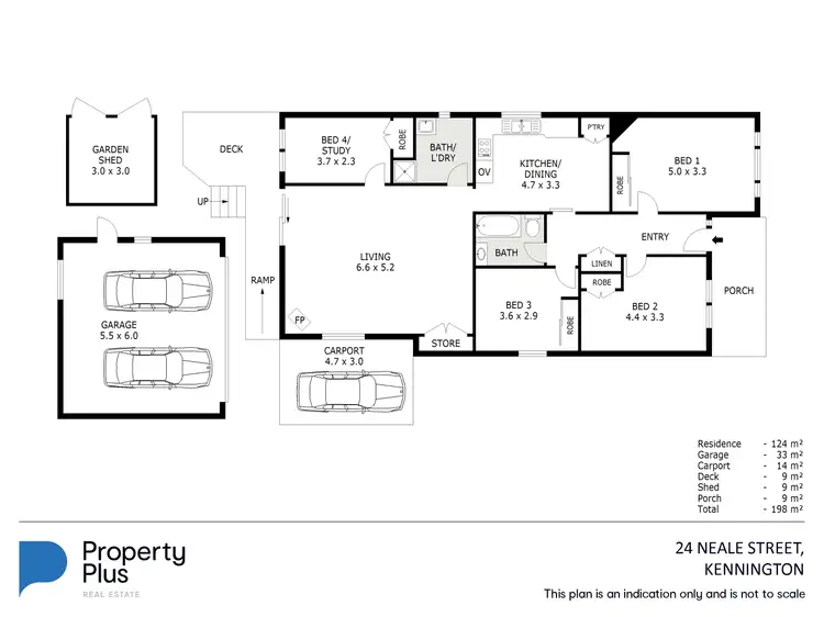 Floorplan of Homely house listing, 24 Neale Street, Kennington VIC 3550
