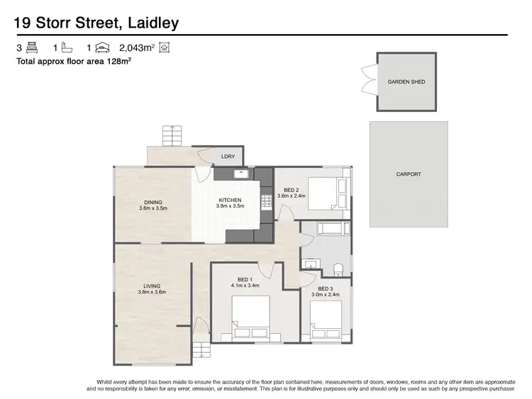 Floorplan of Homely house listing, 19 Storr Street, Laidley QLD 4341