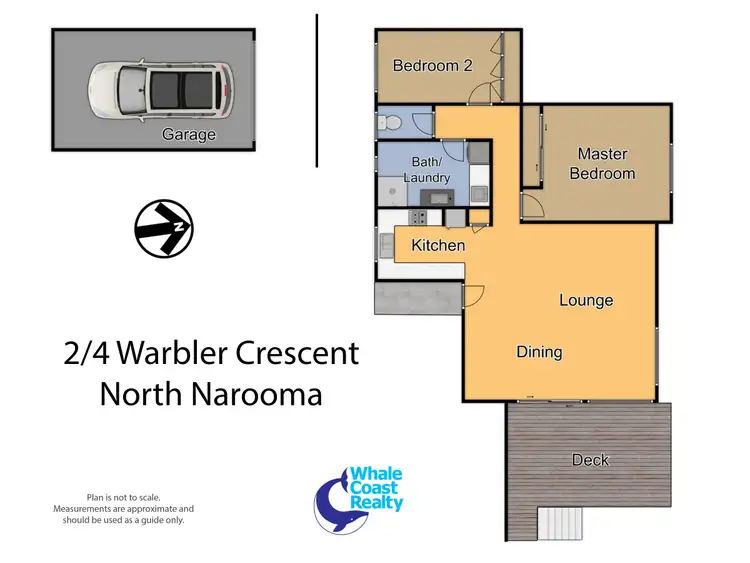 Floorplan of Homely unit listing, 2/4 Warbler Crescent, North Narooma NSW 2546