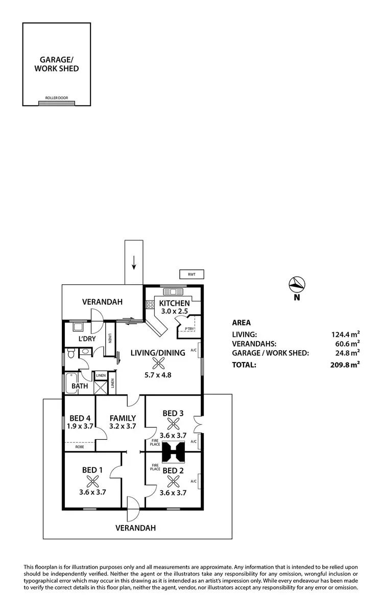 Floorplan of Homely house listing, 5 Verdun Road, Murray Bridge SA 5253