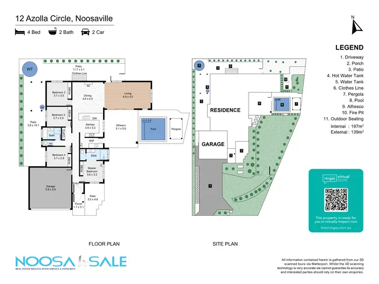 Floorplan of Homely house listing, 12 Azolla Circle, Noosaville QLD 4566