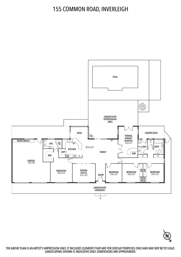 Floorplan of Homely house listing, 155 Common Road, Inverleigh VIC 3321