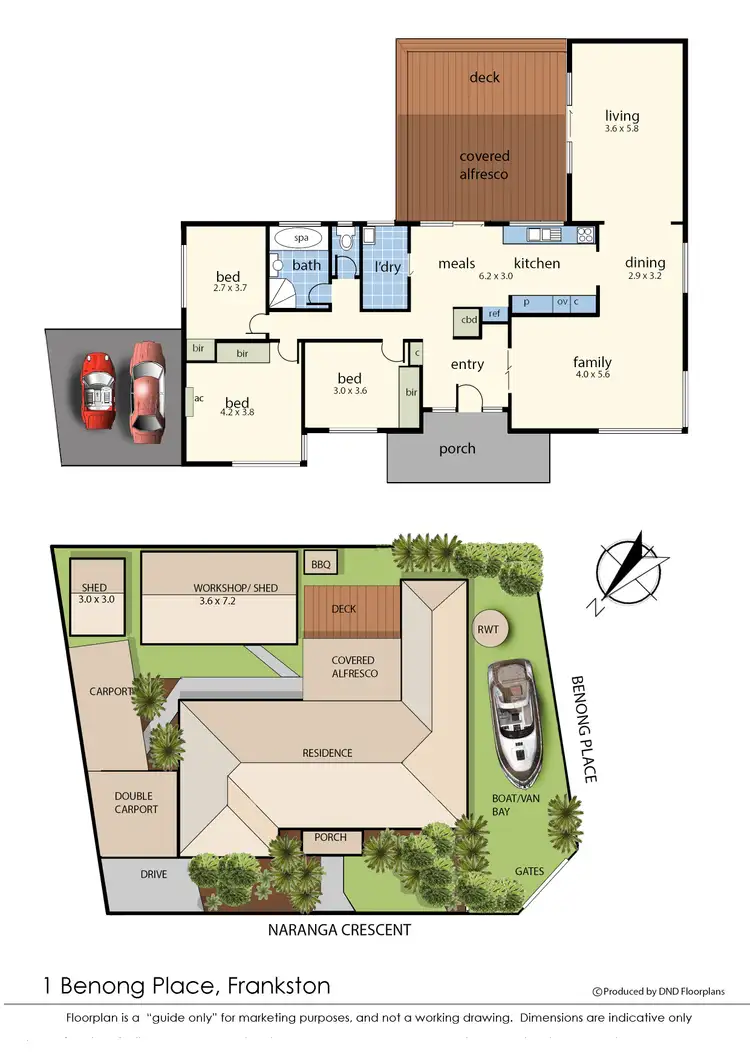 Floorplan of Homely house listing, 1 Benong Place, Frankston VIC 3199