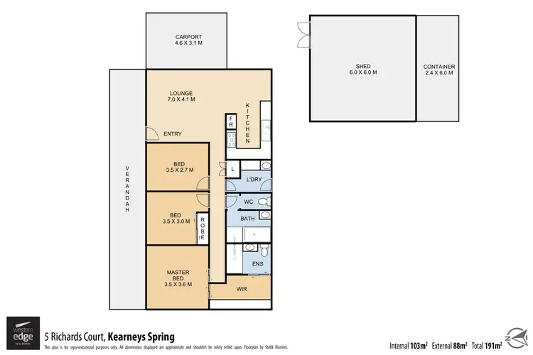 Floorplan of Homely house listing, 5 Richards Court, Kearneys Spring QLD 4350