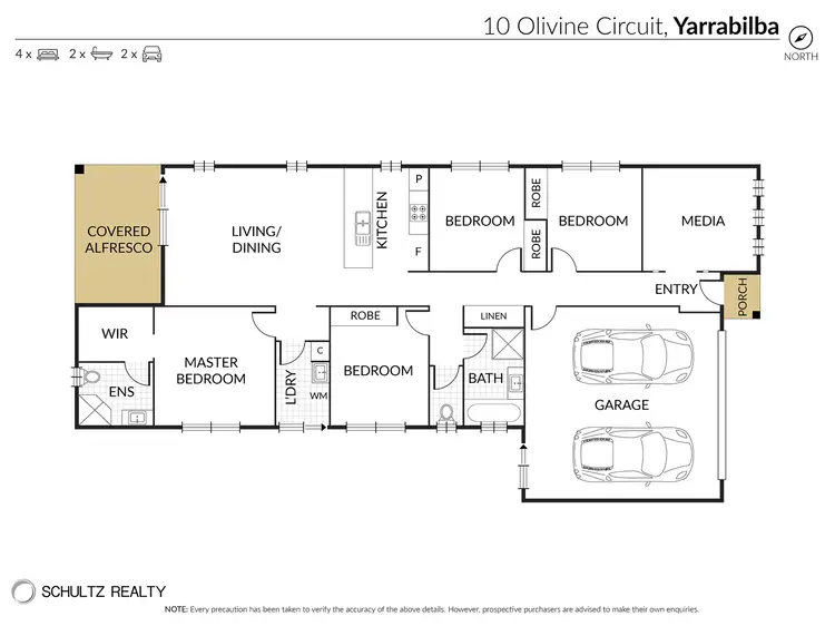 Floorplan of Homely house listing, 10 Olivine Circuit, Yarrabilba QLD 4207