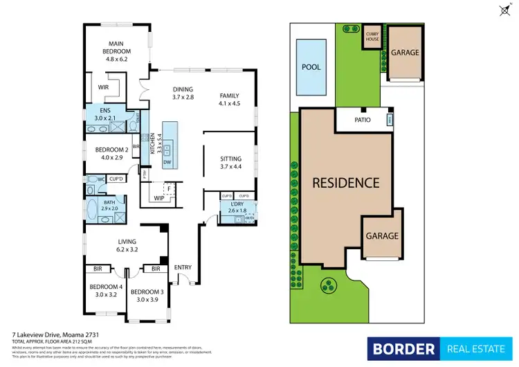 Floorplan of Homely house listing, 7 Lakeview Drive, Moama NSW 2731