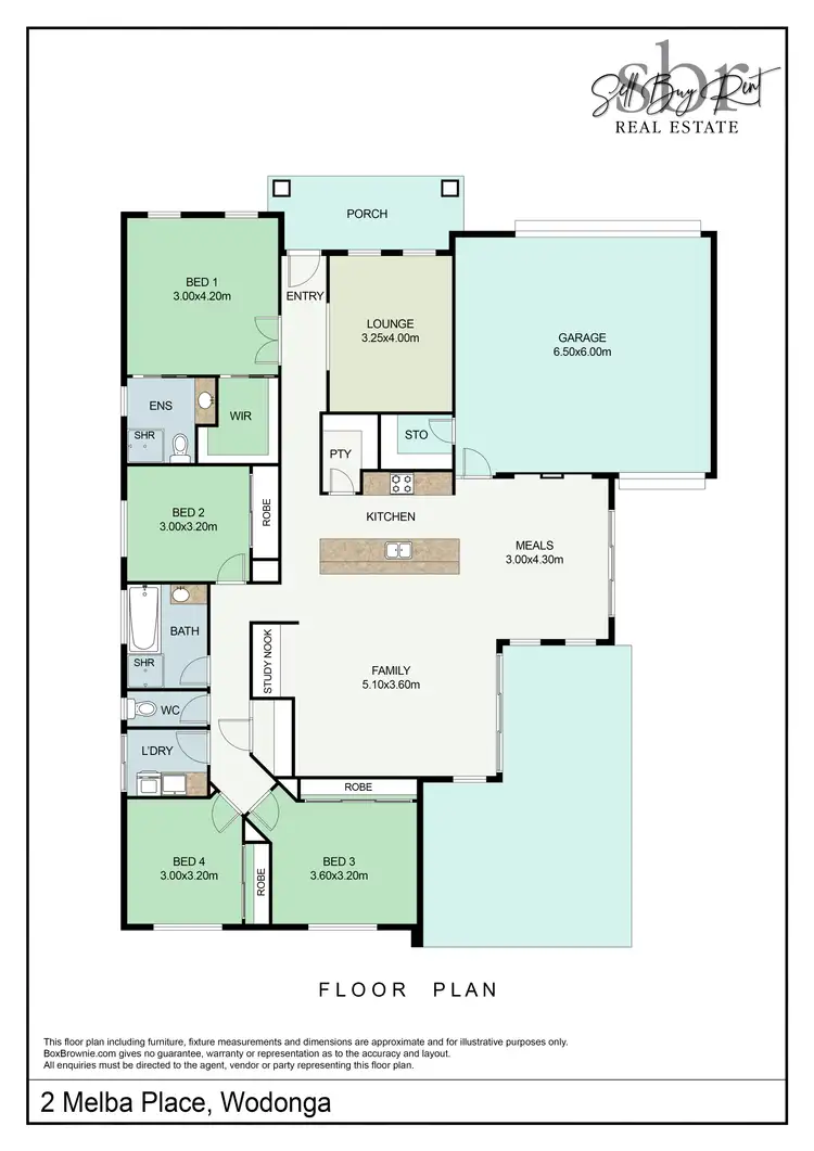 Floorplan of Homely house listing, 2 MELBA PLACE, Wodonga VIC 3690