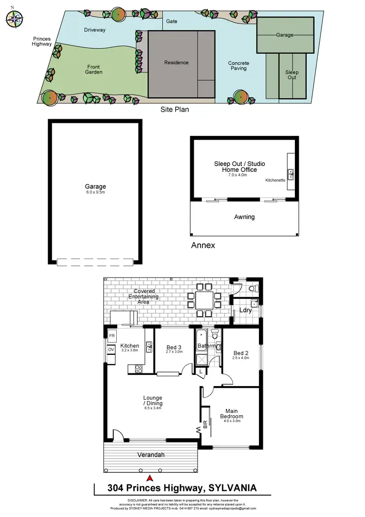Floorplan of Homely house listing, 304 Princes Highway, Sylvania NSW 2224