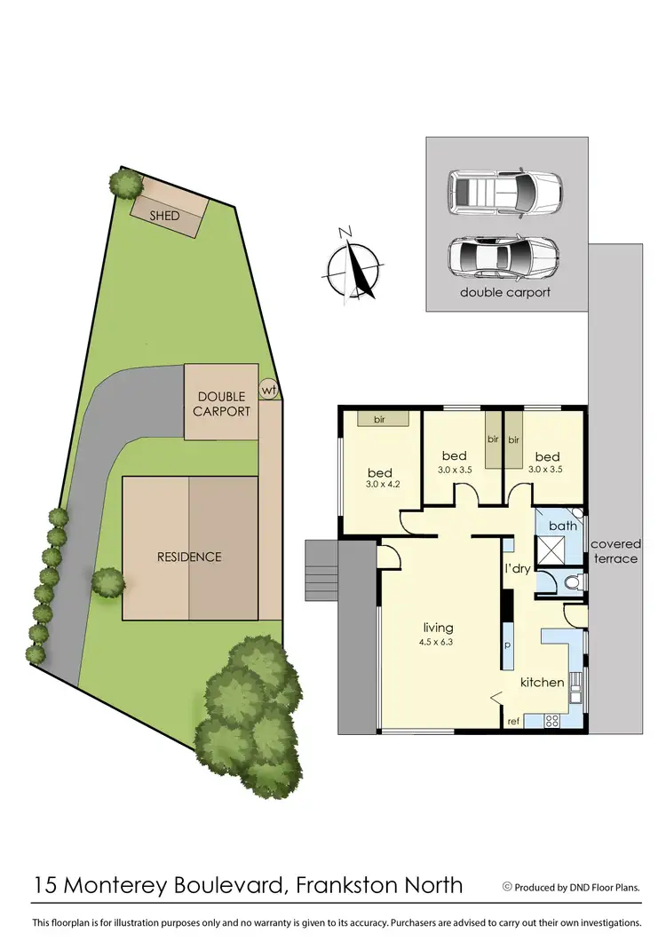 Floorplan of Homely house listing, 15 Monterey Boulevard, Frankston North VIC 3200