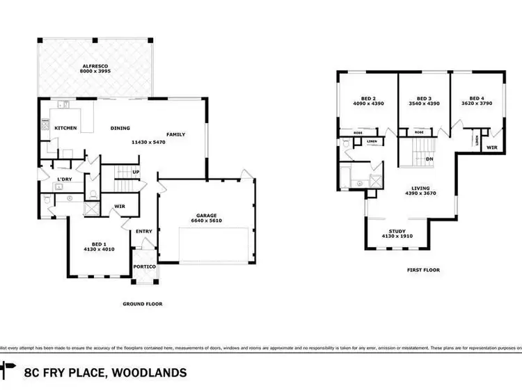 Floorplan of Homely townhouse listing, 8C Fry Place, Woodlands WA 6018