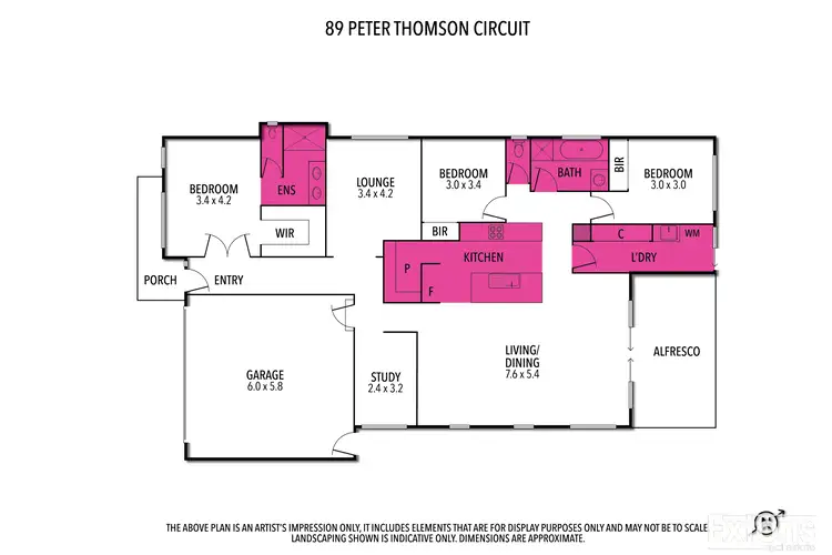 Floorplan of Homely house listing, 89 Peter Thomson Circuit, Yarrawonga VIC 3730