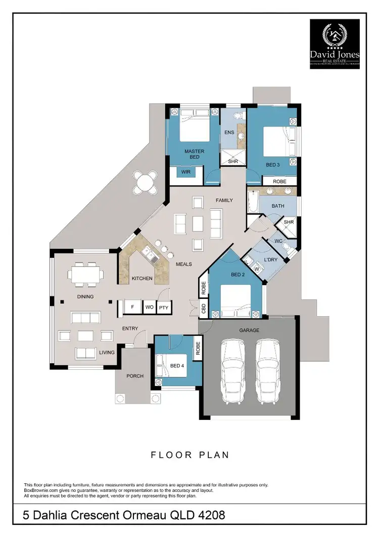Floorplan of Homely house listing, 5 Dahlia Crescent, Ormeau QLD 4208