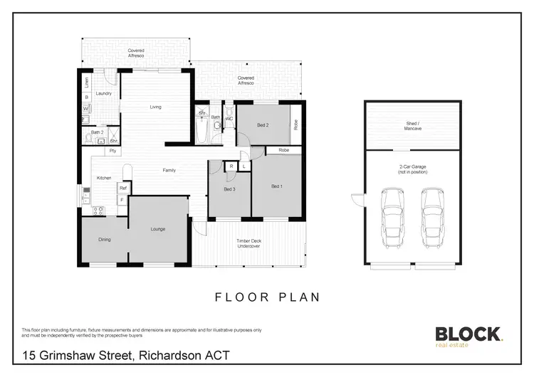 Floorplan of Homely house listing, 15 Grimshaw Street, Richardson ACT 2905