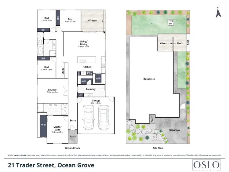 Floorplan of Homely house listing, 21 Trader Street, Ocean Grove VIC 3226