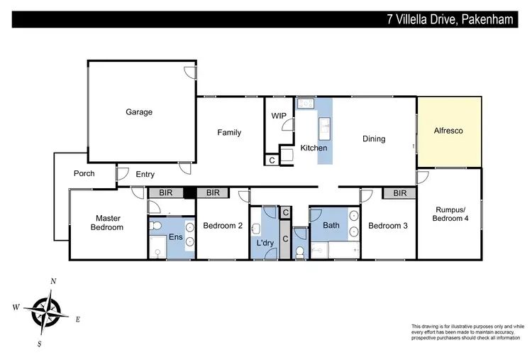 Floorplan of Homely house listing, 7 Villella Drive, Pakenham VIC 3810