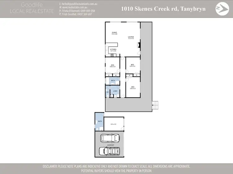 Floorplan of Homely house listing, 1010 Skenes Creek Road, Tanybryn VIC 3249