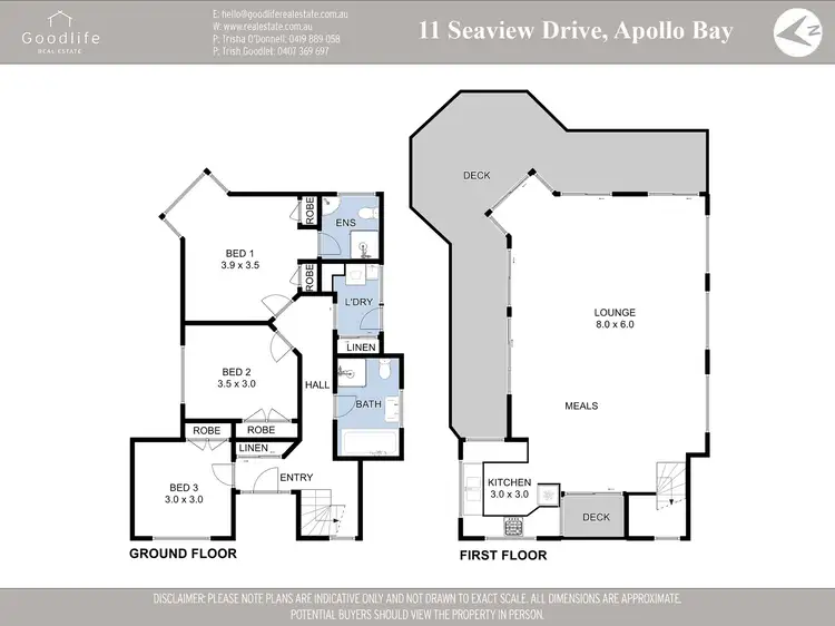 Floorplan of Homely house listing, 11 Seaview Drive, Apollo Bay VIC 3233