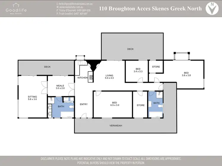 Floorplan of Homely rural property listing, 110 Broughtons Access, Skenes Creek North VIC 3233