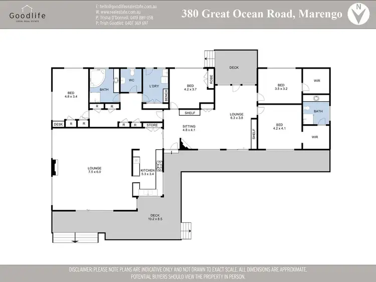 Floorplan of Homely house listing, 380 Great Ocean Road, Marengo VIC 3233
