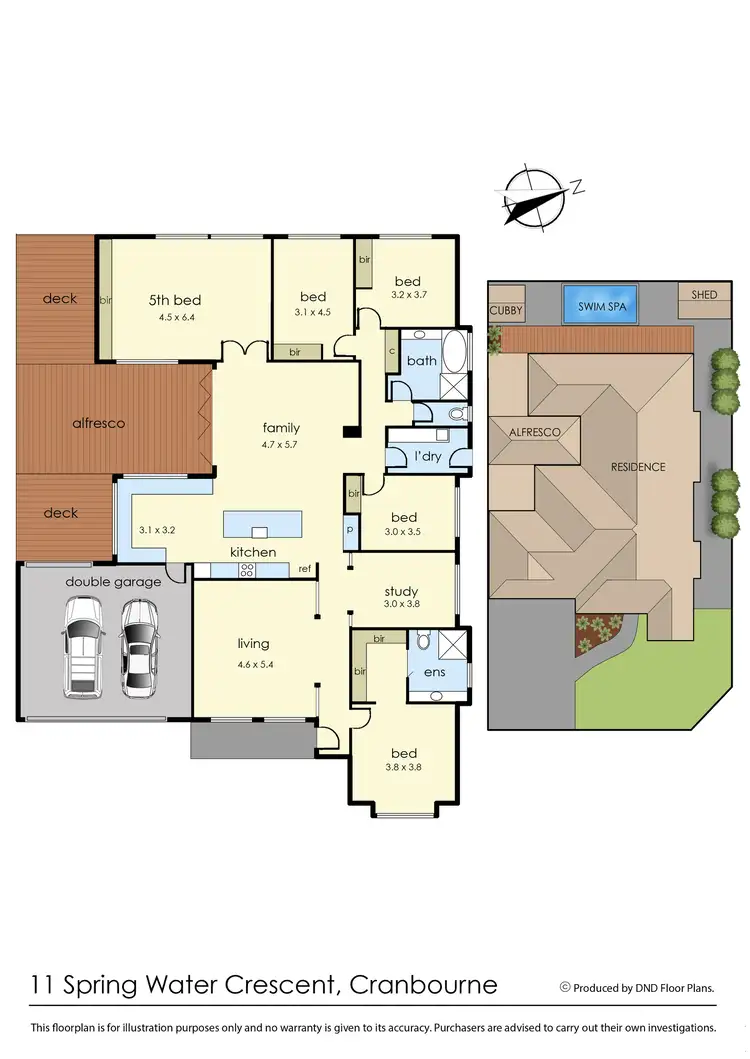 Floorplan of Homely house listing, 11 Spring Water Crescent, Cranbourne VIC 3977