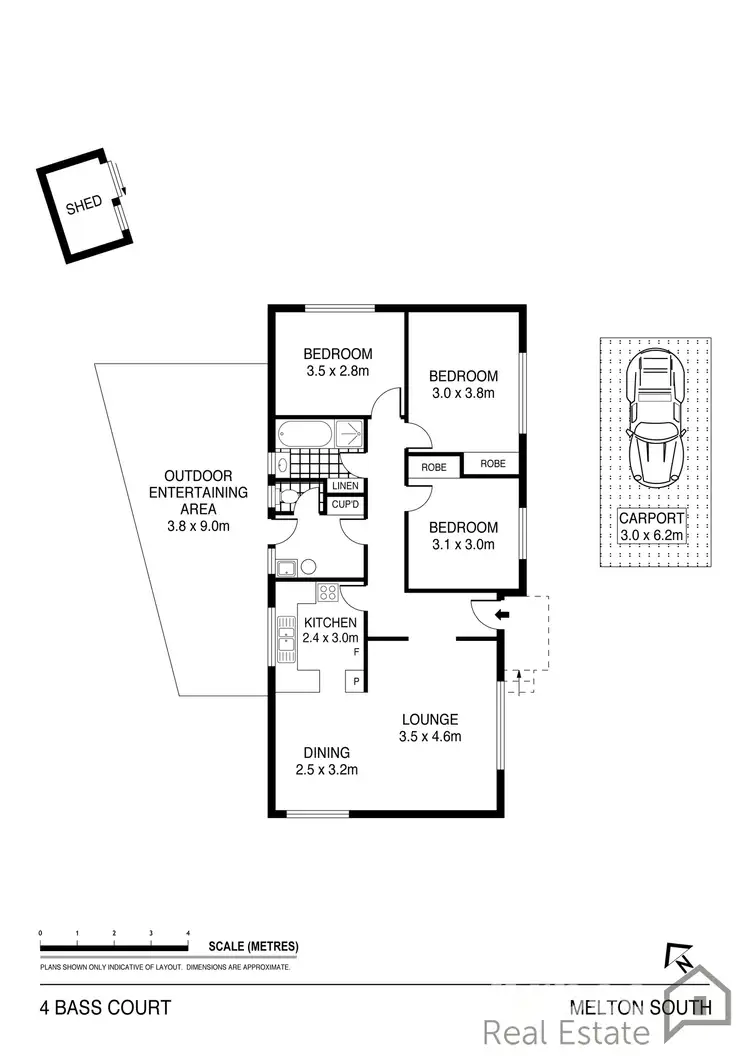 Floorplan of Homely house listing, 4 Bass Court, Melton South VIC 3338