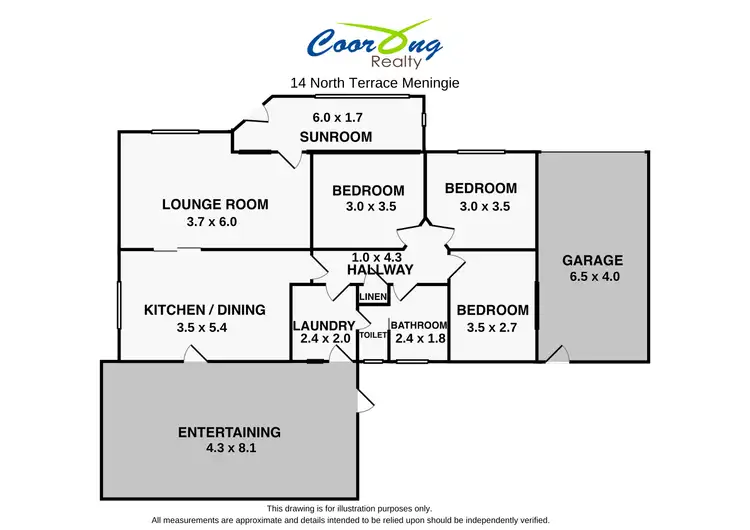 Floorplan of Homely house listing, 14 North Terrace, Meningie SA 5264
