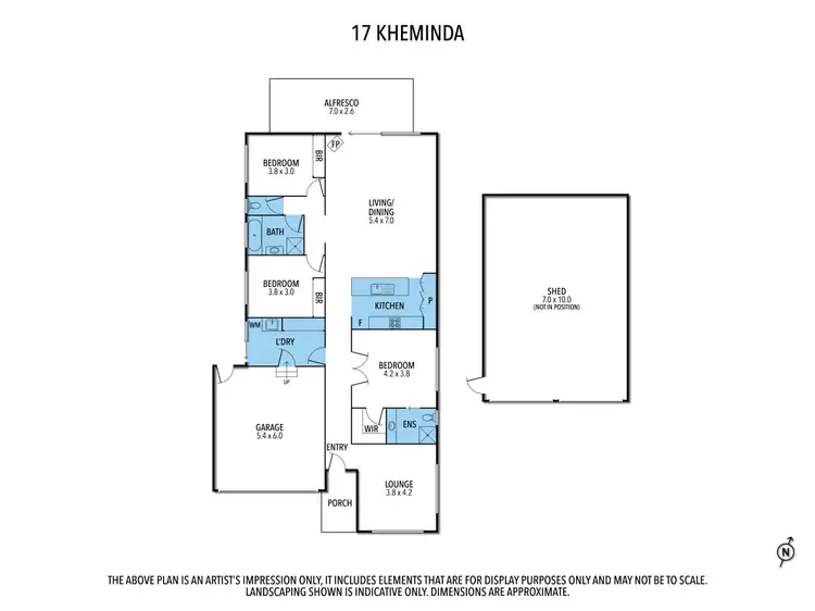 Floorplan of Homely house listing, 17 Kheminda Crescent, Nagambie VIC 3608