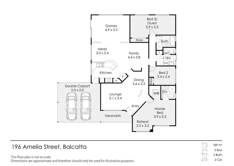 Floorplan of Homely house listing, 196 Amelia Street, Balcatta WA 6021