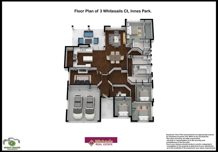 Floorplan of Homely house listing, 3 Whitesails Court, Innes Park QLD 4670