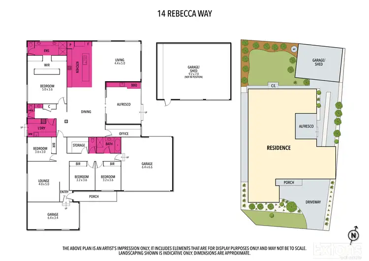 Floorplan of Homely house listing, 14 Rebecca Way, Yarrawonga VIC 3730