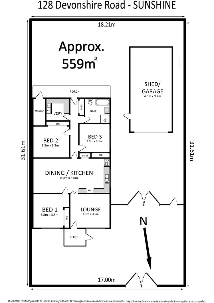 Floorplan of Homely house listing, 128 Devonshire Road, Sunshine VIC 3020