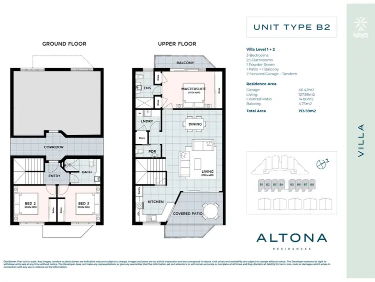Floorplan of Homely villa listing, 22/1 Ridgeview Drive, Peregian Springs QLD 4573