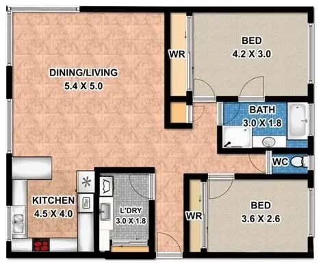 Floorplan of Homely unit listing, 8/367 Golden Four Drive, Tugun QLD 4224