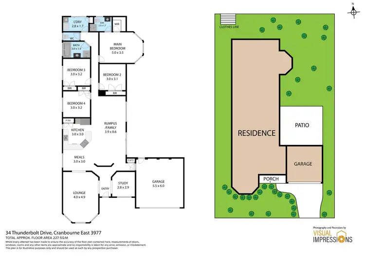 Floorplan of Homely house listing, 34 Thunderbolt Drive, Cranbourne East VIC 3977