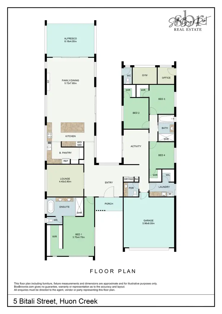 Floorplan of Homely house listing, 5 BITALI STREET, Huon Creek VIC 3691