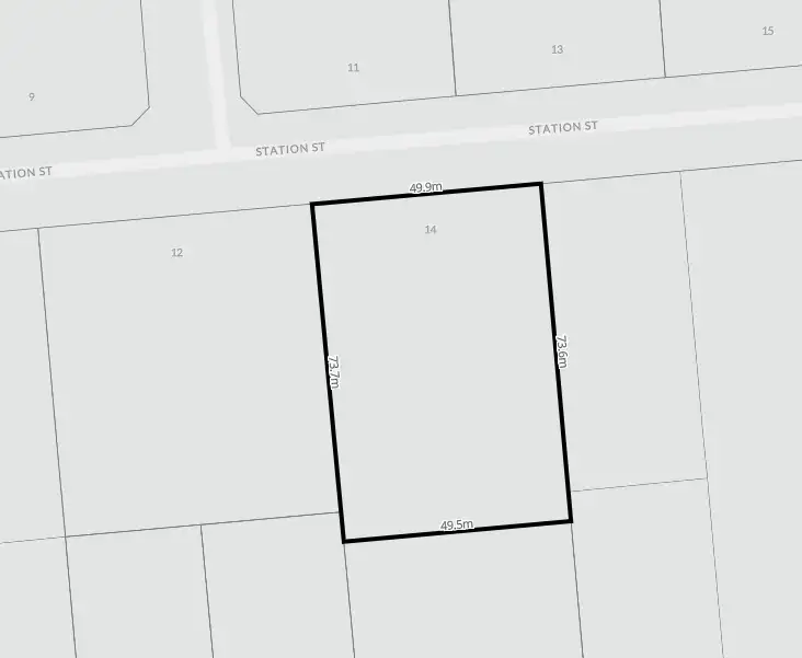 Floorplan of Homely land listing, 14 Station Street, Pyalong VIC 3521