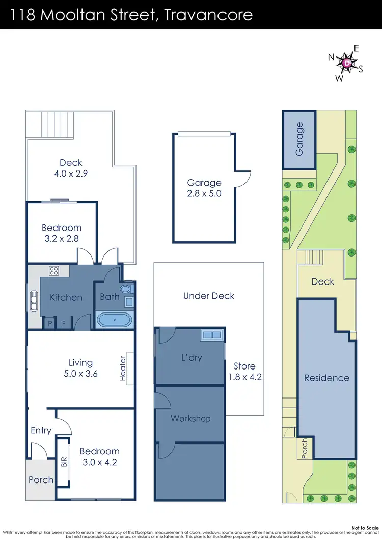 Floorplan of Homely house listing, 118 Mooltan Street, Travancore VIC 3032