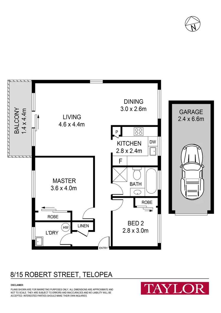 Floorplan of Homely unit listing, 8/15 Robert Street, Telopea NSW 2117