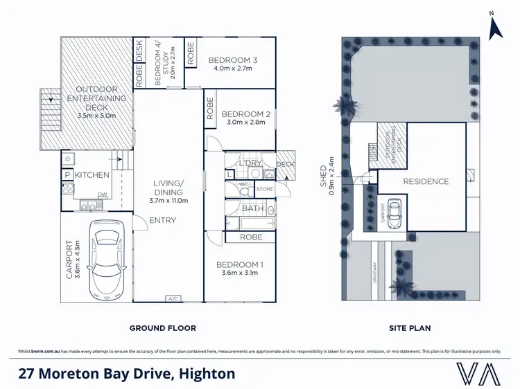 Floorplan of Homely house listing, 27 Moreton Bay Drive, Highton VIC 3216