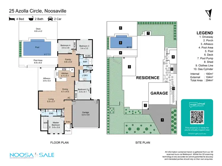 Floorplan of Homely house listing, 25 Azolla Circle, Noosaville QLD 4566
