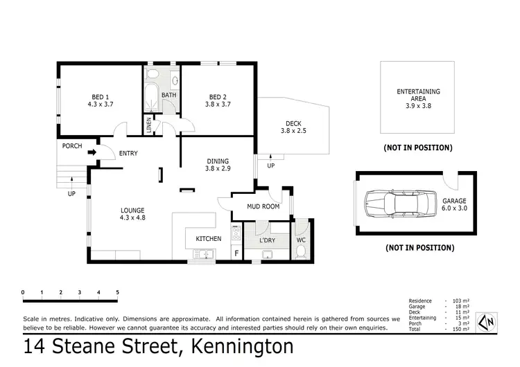 Floorplan of Homely house listing, 14 Steane Street, Kennington VIC 3550