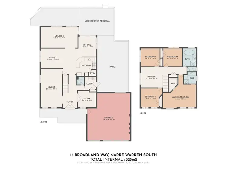 Floorplan of Homely house listing, 15 Broadland Way, Narre Warren South VIC 3805