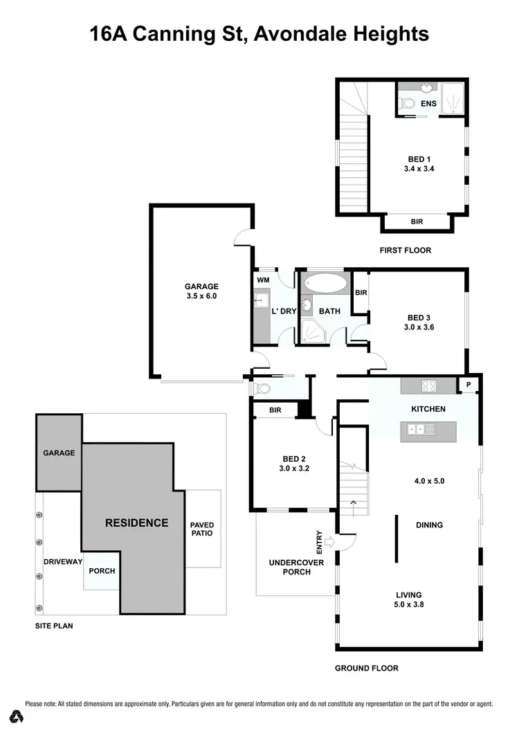 Floorplan of Homely townhouse listing, 16A Canning Street, Avondale Heights VIC 3034